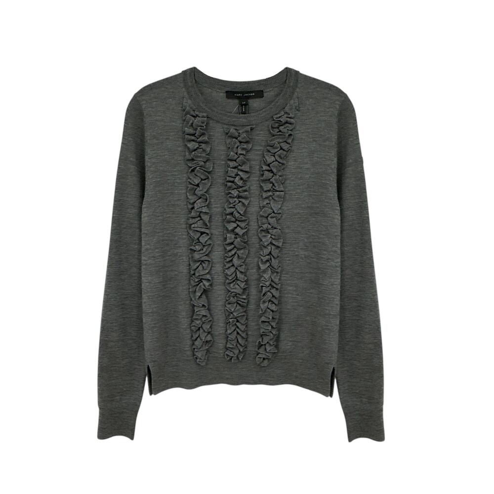 MARC JACOBS Ruffle Merino Wool Sweater S